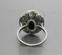 Load image into Gallery viewer, Vintage Platinum Black Australian Opal Diamond Cocktail Ring