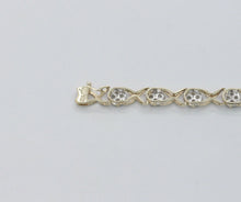 Load image into Gallery viewer, Vintage Ladies Tennis Bracelet Diamonds 10K Yellow Gold