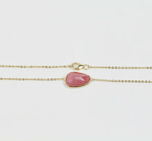 Load image into Gallery viewer, Vintage 14K Yellow Gold Garnet Station Necklace