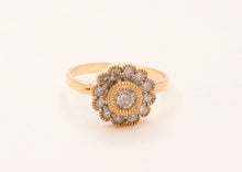 Load image into Gallery viewer, Midi Knuckle Ladies Diamonds 14K Yellow Gold Ring