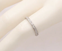 Load image into Gallery viewer, Art Deco Diamonds 18K White Gold Eternity Band Ring