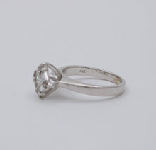 Load image into Gallery viewer, Vintage 14K White Gold Diamond Engagement ring , Anniversary Ring.