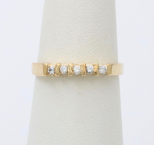 Load image into Gallery viewer, Vintage 18K Yellow Gold Diamond Band, Wedding Band.