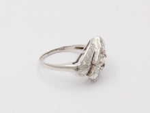 Load image into Gallery viewer, Antique Art Deco Old Mine Cut Diamond 14K White Gold Ring, Engagement Ring.