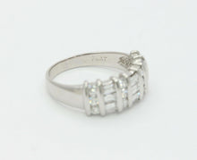 Load image into Gallery viewer, Vintage Ladies Platinum Diamonds Anniversary Wedding Band