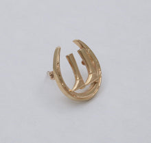 Load image into Gallery viewer, Vintage Horseshoes And Riding Boots 14K Yellow Gold
