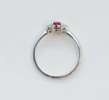 Load image into Gallery viewer, Vintage Natural Ruby Diamonds Platinum Ring