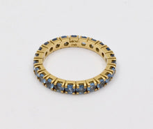 Load image into Gallery viewer, Vintage Spinel 18K Yellow Gold Eternity Stacking Wedding Band