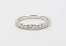 Load image into Gallery viewer, Vintage Ladies Wedding Band Diamonds 14K White Gold