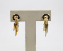 Load image into Gallery viewer, Vintage Denior 18K Yellow Gold, Diamond Earrings