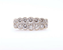 Load image into Gallery viewer, Vintage Ladies Diamonds 18K White Gold Wedding Band Ring