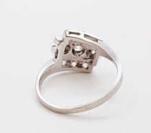 Load image into Gallery viewer, Art Deco Ladies Geometric Diamonds 14K White Gold Ring