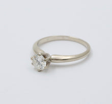 Load image into Gallery viewer, Vintage Diamond 14K White Gold Engagement Ring