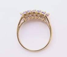 Load image into Gallery viewer, Vintage Tanzanite Diamonds 14K Yellow Gold Ladies Band