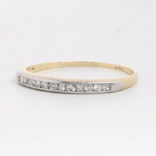 Load image into Gallery viewer, Vintage 14K Yellow Gold Diamond Wedding Band
