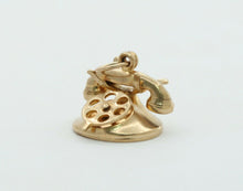 Load image into Gallery viewer, Vintage 10K Yellow Gold Rotary Phone Charm