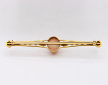 Load image into Gallery viewer, Antique Ladies 14K Yellow Gold Carved Coral Pearls Brooch Pin