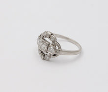 Load image into Gallery viewer, Art Deco Diamonds Platinum Cocktail Ring