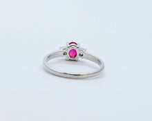 Load image into Gallery viewer, Vintage Natural Ruby Diamonds Platinum Ring