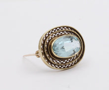 Load image into Gallery viewer, Edwardian Natural Aquamarine Ladies Brooch Pin