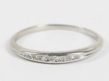 Load image into Gallery viewer, Vintage Platinum Diamond Wedding Band
