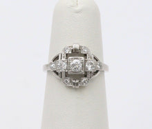 Load image into Gallery viewer, Art Deco Diamonds Platinum Cocktail Ring