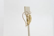 Load image into Gallery viewer, Antique Victorian 14K Yellow Gold Flower Ladies Earrings