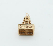 Load image into Gallery viewer, Vintage 10K Yellow Gold Town Clock Charm