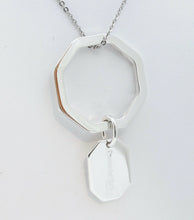 Load image into Gallery viewer, Tiffany and Co. Octagonal Keychain 925 Sterling Silver