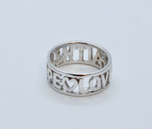 Load image into Gallery viewer, Vintage Love Hope Faith 14K White Gold Ring