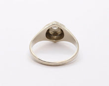 Load image into Gallery viewer, Art Deco Diamonds 18K White Gold Unisex Ring