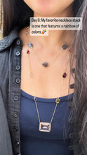 Load image into Gallery viewer, Vintage 14K Yellow Gold Rutile Quartz Strand Station Necklace