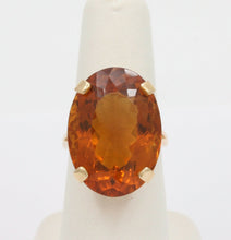 Load image into Gallery viewer, Large Vintage 14K Yellow Gold Citrine Statement Ring