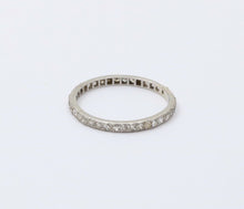 Load image into Gallery viewer, Art Deco Diamond Eternity 14K White Gold Ring