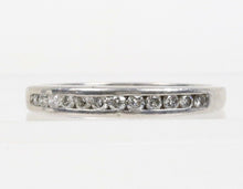 Load image into Gallery viewer, Vintage Platinum Diamond Wedding Band  Ring