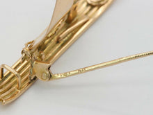 Load image into Gallery viewer, Vintage 14k Yellow Gold Diamond SailBoat Brooch