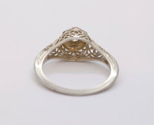 Load image into Gallery viewer, Art Deco Ladies Geometric Diamond 18K White Gold Ring