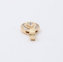 Load image into Gallery viewer, Vintage 14K Yellow Gold Diamond Teardrop Pendant