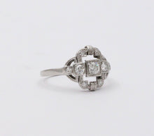 Load image into Gallery viewer, Art Deco Diamonds Platinum Cocktail Ring