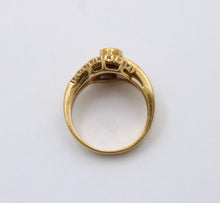 Load image into Gallery viewer, Vintage 18K Yellow Gold Ruby & Diamond Ring, Engagement Ring