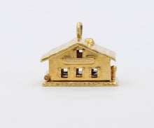 Load image into Gallery viewer, Vintage 14K Yellow Gold Opening House Pendant