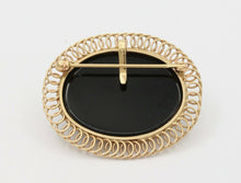 Load image into Gallery viewer, Vintage 14K Yellow Gold Dog Engraved Brooch