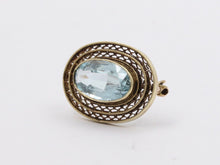 Load image into Gallery viewer, Edwardian Natural Aquamarine Ladies Brooch Pin