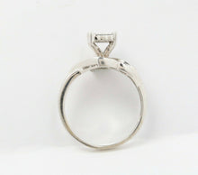 Load image into Gallery viewer, Champagne Colored Diamond Square 14K White Gold Engagement Ring