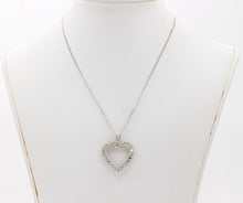 Load image into Gallery viewer, 14K White Gold Diamond Heart Pendant