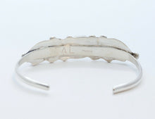 Load image into Gallery viewer, Handmade Sterling Silver and Coral Cuff Bracelet