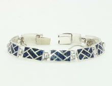 Load image into Gallery viewer, Vintage Sterling Silver Enamel Bracelet