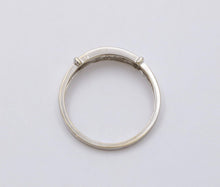 Load image into Gallery viewer, Vintage Diamond 14K White Gold Ring Band, Wedding Band