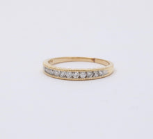 Load image into Gallery viewer, Vintage Diamonds 14K Yellow Gold Wedding Stacking Band Ring