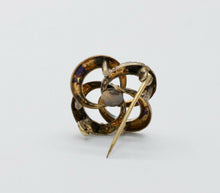 Load image into Gallery viewer, Victorian Vermeil Interlocking Circle Opal Brooch